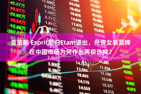 壹策略 Esprit回归Etam退出，外资女装品牌在中国市场为何作出两极选择？